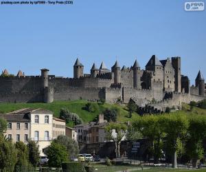 yapboz Carcassonne, Fransa'nın müstahkem şehir